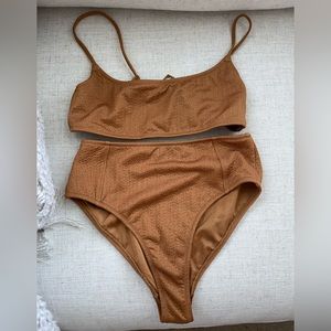 Triangl high waisted bikini set